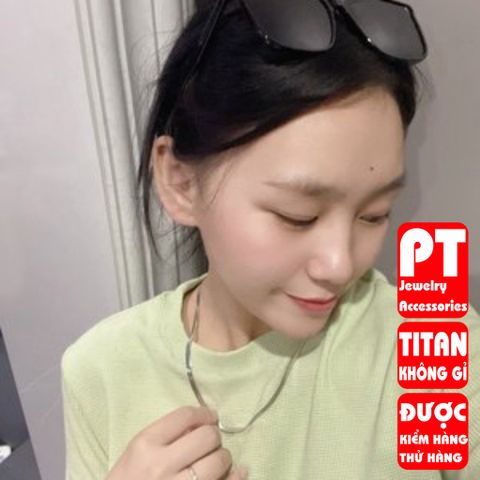 Dây Chuyền Nữ Titan Cao Cấp - Trang Sức Sang Trọng, Tinh Tế, Chống Gỉ, Nhiều Màu Sắc Phù Hợp Thời Trang