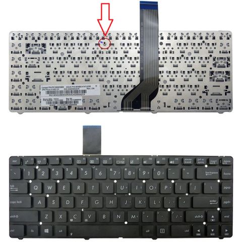 Bàn Phím Laptop Asus K45 K45A K45V K45VD K45VJ K45VM K45VS K45DR - Phím Thay Thế 100% Mới Có 1 Ốc Đằng Sau, Bảo Hành 12 Tháng