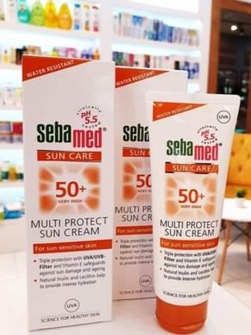 Kem Chống Nắng Sebamed Cho Da Nhạy Cảm & Trẻ Em - Bảo Vệ Da UVA/UVB, Dung Tích 75ml & 150ml, Không Dầu, Thấm Nhanh, Sản Xuất Tại Đức