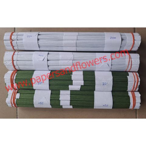 Kẽm Giấy Làm Hoa 30cm - Hộp 100 Sợi (Loại 20, 24) - Dùng Làm Thân Cây và Lá Trang Trí Văn Phòng Phẩm