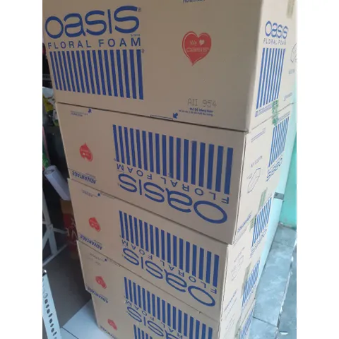 Xốp Cắm Hoa Tươi Oasis Chính Hãng Mã Lai - Thùng 20 Viên Giúp Giữ Nước Tươi Lâu, Thích Hợp Cắm Giỏ Hoa & Bình Hoa