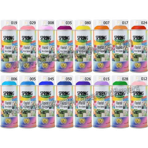 Chai Sơn Xịt Màu Hoa Tươi Spring Pro 400ml - Dùng Trang Trí Hoa Thật & Nhân Tạo Cho Nội Ngoại Thất