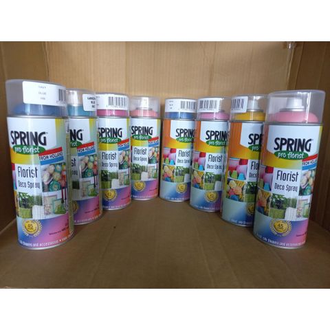 Chai Sơn Xịt Màu Hoa Tươi Spring Pro 400ml - Dùng Trang Trí Hoa Thật & Nhân Tạo Cho Nội Ngoại Thất
