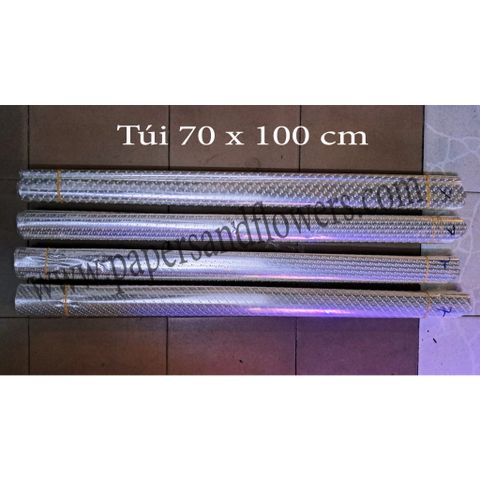 Túi Kiếng Giỏ Quà In Hoa Văn 70x100cm - Bộ 50 Chiếc Dùng Đựng Thú Nhồi Bông và Quà Tặng