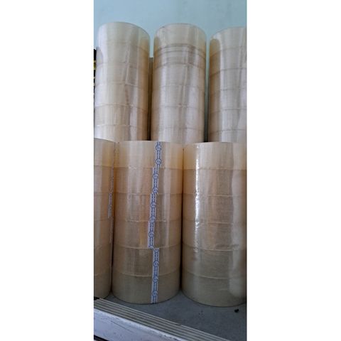 Băng Keo Trong 5P 200Y - 6 Cuộn Băng Keo Siêu Dính 2.4kg Dùng Để Đóng Gói, Dán Thùng Văn Phòng Phẩm