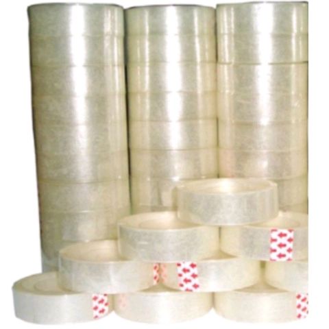 Băng Keo Trong 2P5 Chất Lượng Cao 1.3kg - Gói 12 Cuộn Dính Chặt Dùng Để Đóng Hàng, Gửi Thùng