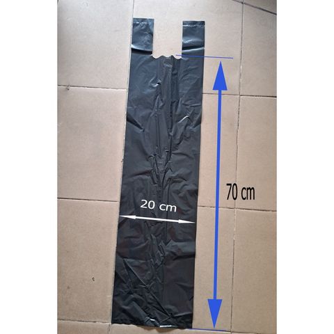 Túi Nilon Đen 2 Quai PE Dẻo, Chất Liệu Kiên Cường Tái Sử Dụng - Gói Hàng, Đựng Quần Áo, Mỹ Phẩm 1kg