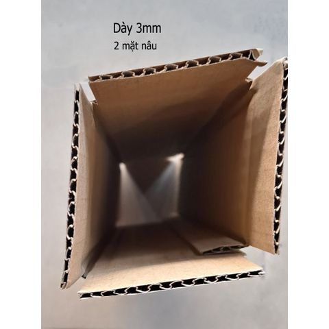 Hộp carton 3 lớp chất liệu giấy Đài Loan 36 x 7.5 x 7.5 cm - Hộp đóng gói hàng hóa bền và chắc chắn