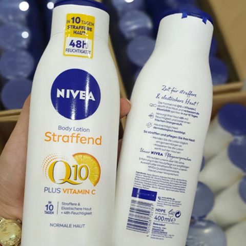 Sữa dưỡng thể, giữ ẩm 48h Nivea Q10 Đức 400ml