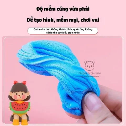 Đất Sét Tự Khô Cao Cấp, Không Mùi, Không Dính Tay, An Toàn Cho Bé, Dễ Tạo Hình, Đồ Chơi Nặn Đất