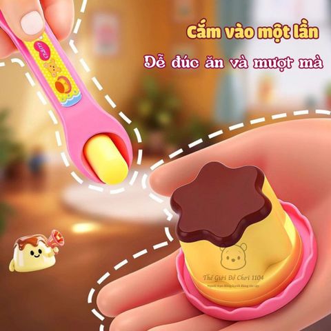 Đồ Chơi Tập Đút Ăn Cho Bé Gái - Mô Hình Kem, Cơm Bento, Mì Ramen, Thạch Pudding - Phát Triển Kỹ Năng Tự Lập, Khuyến Khích Sáng Tạo