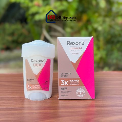 Lăn Khử Mùi Rexona Clinical Protection Ultimate Sport 48g - Bảo Vệ Mồ Hôi 96 Giờ, Công Nghệ Defense+ Tiên Tiến