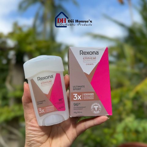 Lăn Khử Mùi Rexona Clinical Protection Ultimate Sport 48g - Bảo Vệ Mồ Hôi 96 Giờ, Công Nghệ Defense+ Tiên Tiến