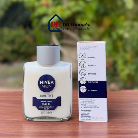 Kem Dưỡng Sau Cạo Râu NIVEA MEN Sensitive After Shave Balm 100ml - Dưỡng ẩm, Làm Dịu Da Nhạy Cảm Sau Khi Cạo Râu