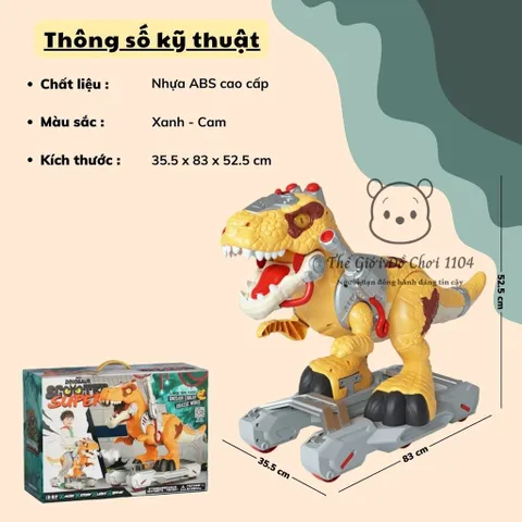 Xe Chòi Chân Khủng Long, Có Nhạc Đèn, Hiệu Ứng Phun Sương, Giúp Bé Giữ Thăng Bằng, Cho Bé 6 tuổi 364602