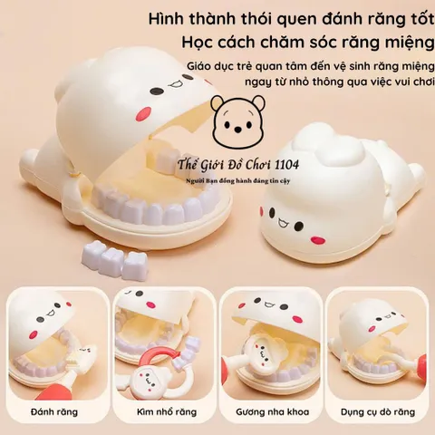 Bộ bác sĩ đồ chơi Montessori cho bé – Vali đựng dụng cụ y tế dễ thương, học mà chơi