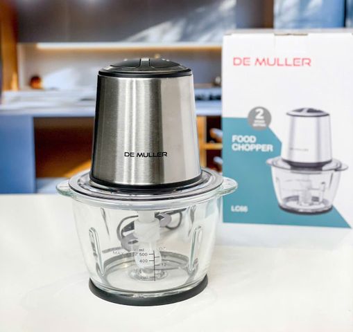 Máy Xay Thịt Đức De Muller 500W - Đồ Gia Dụng Cao Cấp, Xay Nhanh, Đa Chức Năng, Thiết Kế Sang Trọng, Cối Thủy Tinh 1.2L