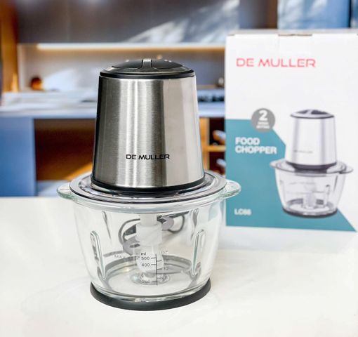 Máy Xay Thịt Đức De Muller 500W - Đồ Gia Dụng Cao Cấp, Xay Nhanh, Đa Chức Năng, Thiết Kế Sang Trọng, Cối Thủy Tinh 1.2L