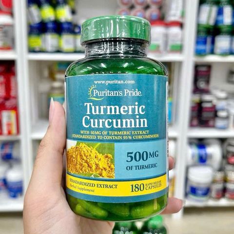 Viên nghệ Puritan’s Pride Turmeric Curcumin 500mg 180 viên