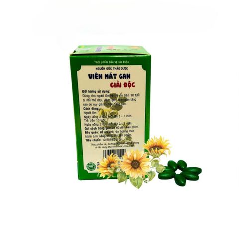 Tâm Việt - Viên Uống Giải Độc Gan, Hỗ Trợ Chức Năng Gan, Giảm Men Gan, Hoạt Chất Tự Nhiên - Lọ 60 Viên Nén