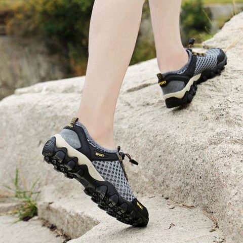 Giày Leo Núi Chống Nước Thoáng Khí - Giày Trekking Đa Năng Lội Suối Cho Nam Nữ, Đế Mỏng Mềm, Khô Nhanh, Đi Phượt, Trekking