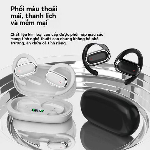 Tai Nghe Bluetooth OWS Không Dây Nhét Tai V5.4 - Âm Thanh HIFI, ENC, Thời Gian Sạc 30 Phút, 60 Giờ Sử Dụng, Chiếc Tai Nghe Hoàn Hảo Cho Mọi Lịch Trình