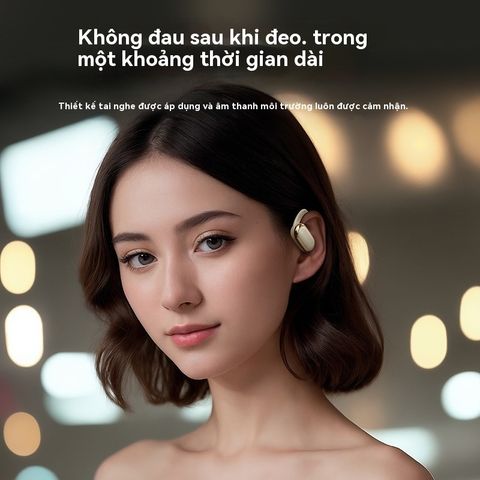 Tai Nghe Bluetooth OWS Không Dây Nhét Tai V5.4 - Âm Thanh HIFI, ENC, Thời Gian Sạc 30 Phút, 60 Giờ Sử Dụng, Chiếc Tai Nghe Hoàn Hảo Cho Mọi Lịch Trình