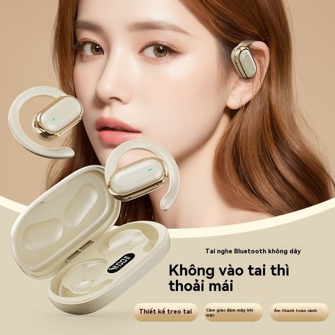 Tai Nghe Không Dây OWS Non In Ear Bluetooth V5.4 với Dual Mic - Âm Thanh HIFI, Thời Gian Sử Dụng 60 Giờ, Chất Lượng Tối Ưu
