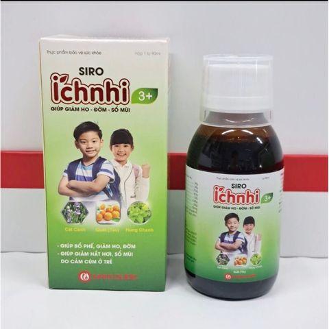 Siro Ích Nhi 3+, Nam Dược 90ml - Giải Pháp Giải Cảm Cho Trẻ Từ 3 Tuổi, Giảm Ho, Tiêu Đờm, Bảo Vệ Sức Khỏe Trẻ Nhỏ