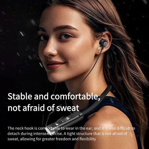 Tai Nghe Không Dây Treo Cổ Bluetooth V5.3 - Tai Nghe Thể Thao Chất Lượng Âm Thanh Cao, Có Mic, Thiết Kế Ergonomic