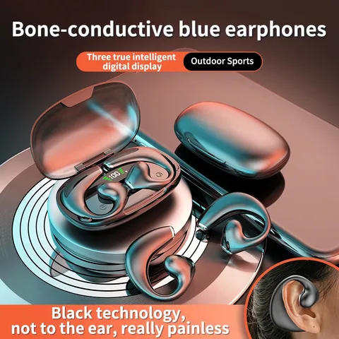 Tai Nghe Không Dây Xương JR02 TWS V5.3 - Tai Nghe Thể Thao Bluetooth Có Mic, Âm Thanh Sống Động, Thiết Kế Nhỏ Gọn, Phù Hợp Mọi Hoạt Động
