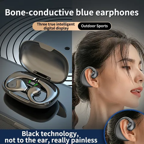 Tai Nghe Không Dây Xương JR02 TWS V5.3 - Tai Nghe Thể Thao Bluetooth Có Mic, Âm Thanh Sống Động, Thiết Kế Nhỏ Gọn, Phù Hợp Mọi Hoạt Động