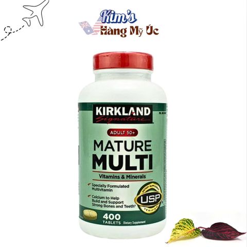 Vitamin tổng hợp Kirkland Mature Multi Adult 50+ 400 viên. 364803