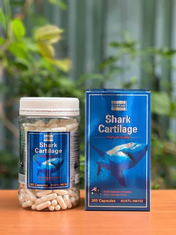 Viên Uống Costar Shark Cartilage 750mg - Hỗ Trợ Xương Khớp, Giảm Đau Viêm Khớp, 365 Viên Úc