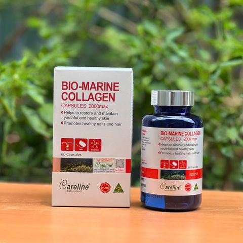 Viên Uống Collagen Từ Da Cá Biển Sâu Careline Bio Marine Collagen - Hỗ Trợ Làn Da Mịn Màng, Tăng Độ Đàn Hồi, Giảm Nếp Nhăn (60 Viên)