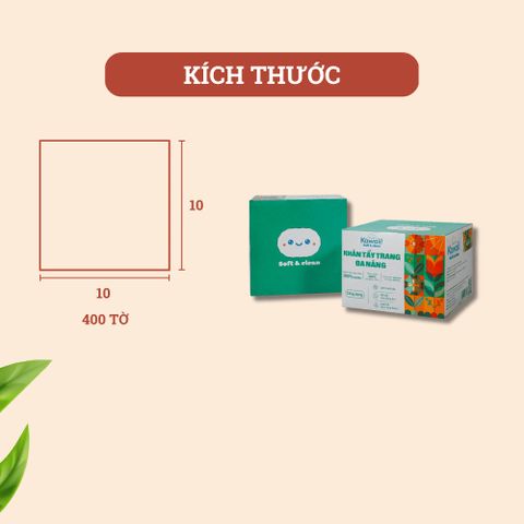 Khăn Giấy Tẩy Trang Kawaii Đa Năng 10x10cm - 400 Tờ Mềm Mịn, Làm Sạch Sâu, An Toàn Cho Da, Dễ Dàng Mang Theo
