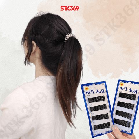 Ghim Cài Tóc Trang Trí Bằng Thép - Set 36 Cái Đen Cho Học Sinh, Văn Phòng, Tạo Kiểu Nghệ Thuật Hàng Ngày