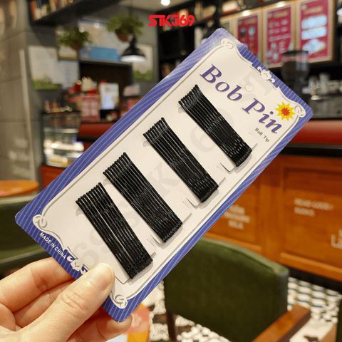 Ghim Cài Tóc Trang Trí Bằng Thép - Set 36 Cái Đen Cho Học Sinh, Văn Phòng, Tạo Kiểu Nghệ Thuật Hàng Ngày