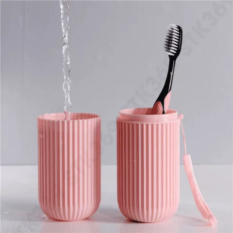 Cốc đựng bàn chải du lịch 2in1 kèm cốc súc miệng - Hộp đựng tiện lợi cho cá nhân khi đi làm, học hành hoặc du lịch