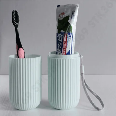 Cốc đựng bàn chải du lịch 2in1 kèm cốc súc miệng - Hộp đựng tiện lợi cho cá nhân khi đi làm, học hành hoặc du lịch