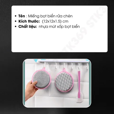 Combo 5 Miếng Bọt Biển Rửa Chén Hai Mặt - Tiết Kiệm Nước, Tạo Bọt Nhanh, Làm Sạch Hiệu Quả Cho Mọi Căn Bếp