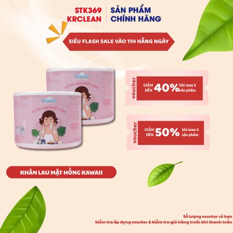 Khăn Mặt Dùng 1 Lần Kawaii 80 Tờ 20x20cm - Khăn Tẩy Trang Mềm Mịn, Làm Sạch Sâu, Phù Hợp Da Nhạy Cảm