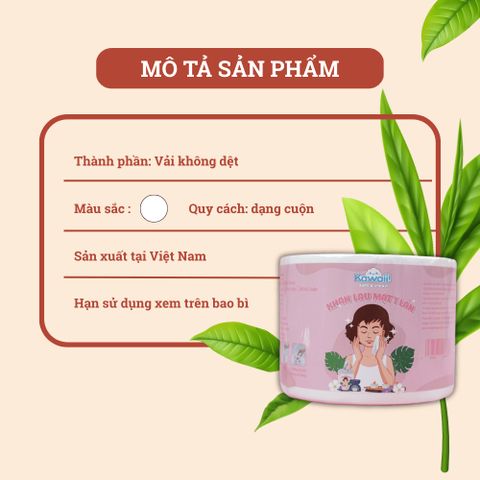 Khăn Mặt Dùng 1 Lần Kawaii 80 Tờ 20x20cm - Khăn Tẩy Trang Mềm Mịn, Làm Sạch Sâu, Phù Hợp Da Nhạy Cảm