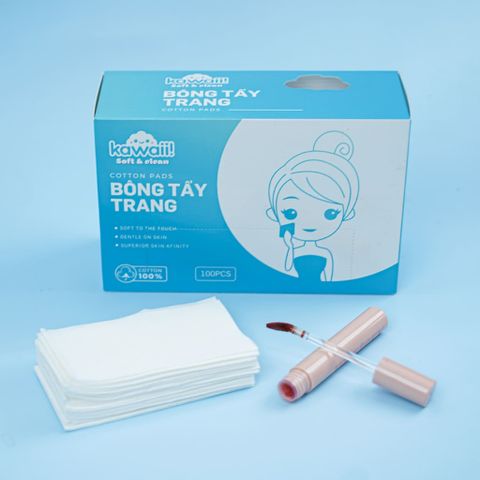 Khăn Giấy Tẩy Trang Kawaii Hộp - Chất Liệu An Toàn, Làm Sạch Sâu, 100 Tờ, Tiện Lợi Cho Mọi Loại Da