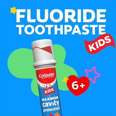 (có bill nhập) Kem đánh răng cho bé Colgate Kids Maximum Cavity Protection Pump Toothpaste.