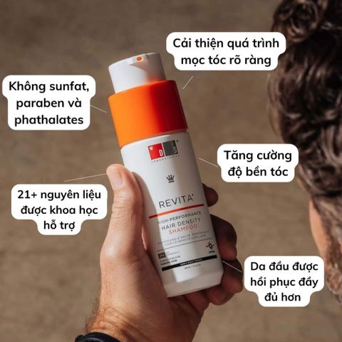 Dầu Gội Revita 205ml - Giảm Gãy Rụng, Kích Thích Mọc Tóc, Cho Tóc Mỏng, Công Thức Chống Oxy Hóa Từ DS Laboratories