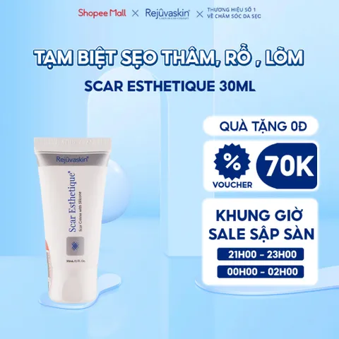 Kem Xoá Sẹo Thâm, Sẹo Rỗ, Sẹo Lõm Scar Esthetique Rejuvaskin 30ml - Giải Pháp Làm Mờ Sẹo Từ Thiên Nhiên, Đem Lại Làn Da Mịn Màng