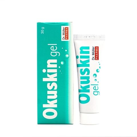 Gel Bôi Vết Thương Okuskin - Hỗ Trợ Làm Lành Nhanh Các Vết Thương Hở, Hạn Chế Sẹo, 10g & 30g - Sản Phẩm Chăm Sóc Da Từ Dr Muller Pharma