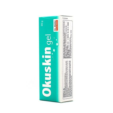 Gel Bôi Vết Thương Okuskin - Hỗ Trợ Làm Lành Nhanh Các Vết Thương Hở, Hạn Chế Sẹo, 10g & 30g - Sản Phẩm Chăm Sóc Da Từ Dr Muller Pharma