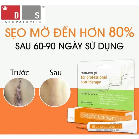 Gel Xóa Sẹo Strataderm 10g - Điều Trị Sẹo Lồi, Sẹo Rỗ, Sẹo Thâm Nhập Khẩu Thụy Sĩ - Giải Pháp Tốt Nhất Cho Làn Da Bạn